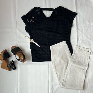 Navy blue party top